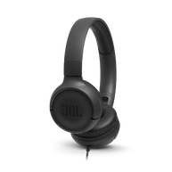 JBL Tune 500 - Black - Wired on-ear headphones - Hero