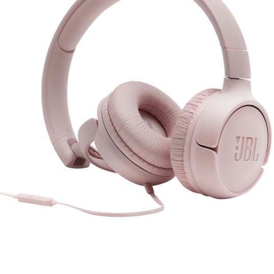 JBL Tune 500 - Pink - Wired on-ear headphones - Detailshot 3