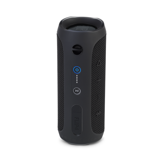 JBL Flip 4 - Black - A full-featured waterproof portable Bluetooth speaker with surprisingly powerful sound. - Back