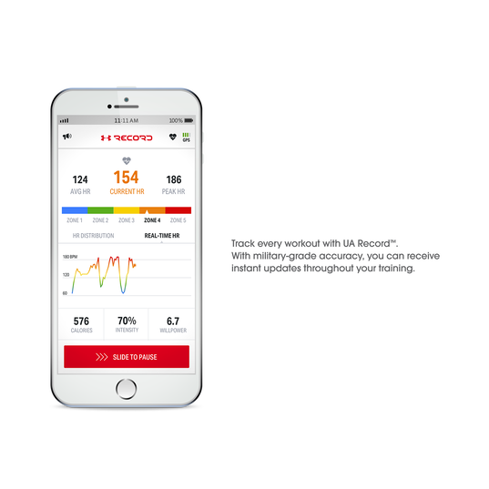 Under Armour Sport Wireless Rate | Auriculares intraaurales inalámbricos monitorización del ritmo cardíaco para deportistas