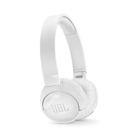 JBL Tune 600BTNC - White - Wireless, on-ear, active noise-cancelling headphones. - Hero