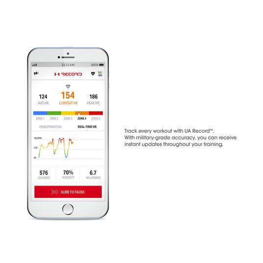 Under Armour Sport Wireless Heart Rate - Black - Heart rate monitoring, wireless in-ear headphones for athletes - Detailshot 5