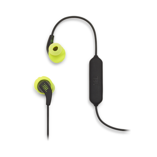 JBL Endurance RUNBT - Green - Sweatproof Wireless In-Ear Sport Headphones - Detailshot 1