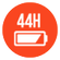 Hasta 44 horas de reproducción