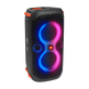 JBL Partybox 110 - Black - Portable party speaker with 160W powerful sound, built-in lights and splashproof design. - Hero