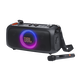 JBL PartyBox On-the-Go Essential - Black - Portable party speaker with built-in lights and wireless mic - Hero