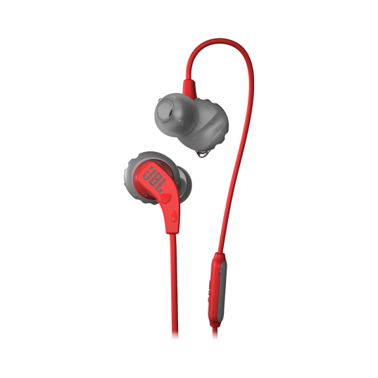 JBL Endurance RUN - Red - Sweatproof Wired Sport In-Ear Headphones - Hero