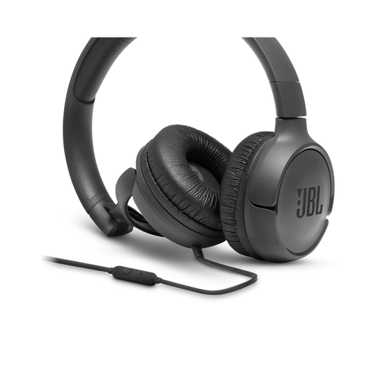 JBL Tune 500 - Black - Wired on-ear headphones - Detailshot 3