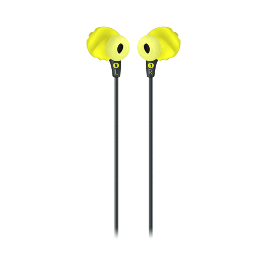 JBL Endurance RUN - Yellow - Sweatproof Wired Sport In-Ear Headphones - Back