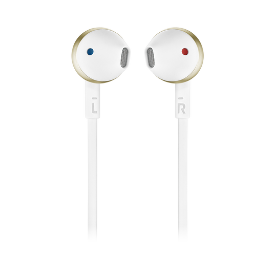 JBL Tune 205BT - Champagne Gold - Wireless Earbud headphones - Front