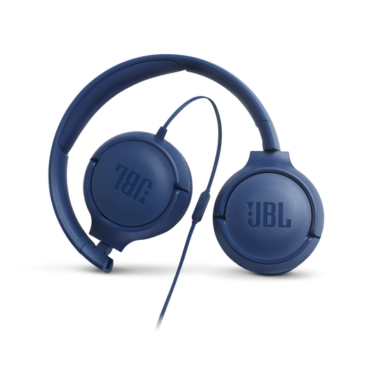 JBL Tune 500 - Steel Blue - Wired on-ear headphones - Detailshot 4 image number null