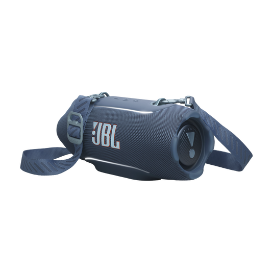 JBL Xtreme 5 - Blue - Portable waterproof speaker with massive legendary JBL sound, ambient edge lighting, and a convenient shoulder strap - Hero image number null