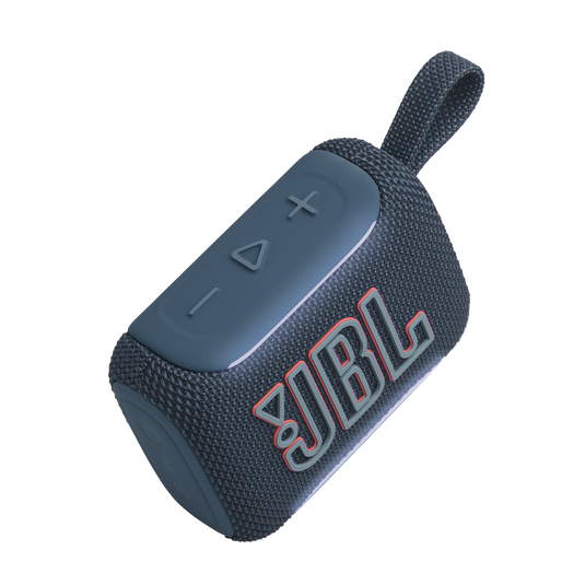 JBL Go 5 - Blue - Ultra-portable waterproof and drop-proof speaker with JBL legendary sound and ambient edge lighting - Detailshot 2 image number null