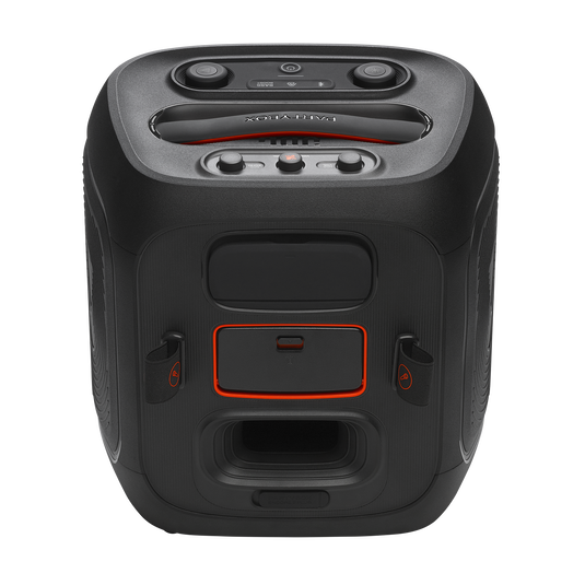JBL PartyBox Encore 2 Plus - Black - Portable party speaker with real-time AI vocal removal and two wireless mics - Back image number null