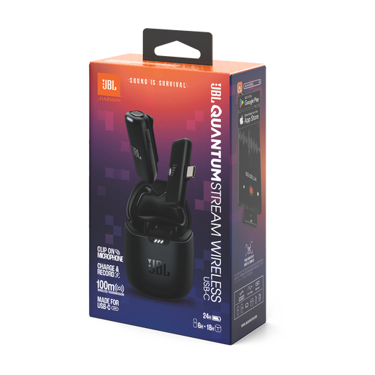 JBL Quantum Stream Wireless USB-C - Black - Wearable wireless streaming microphone - Detailshot 15 image number null