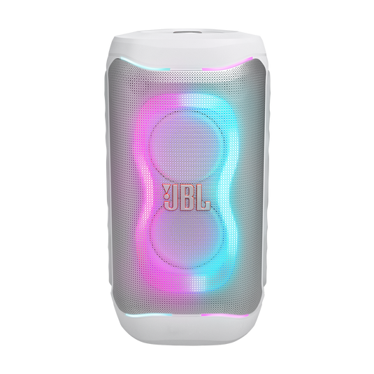 JBL PartyBox 130 - White - Portable party speaker with JBL legendary sound, a dynamic lightshow and a foldable ergonomic handle - Front image number null