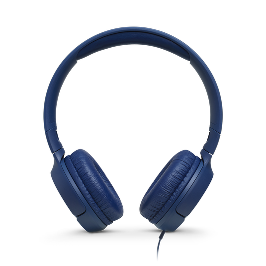 JBL Tune 500 - Steel Blue - Wired on-ear headphones - Front image number null