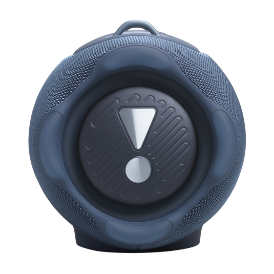 JBL Xtreme 5 - Blue - Portable waterproof speaker with massive legendary JBL sound, ambient edge lighting, and a convenient shoulder strap - Left image number null