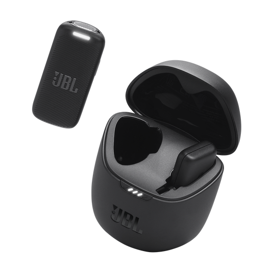 JBL Quantum Stream Wireless USB-C - Black - Wearable wireless streaming microphone - Front image number null