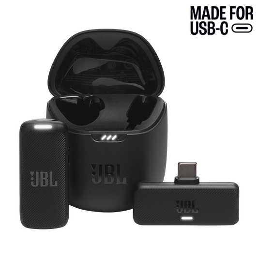 JBL Quantum Stream Wireless USB-C - Black - Wearable wireless streaming microphone - Hero image number null