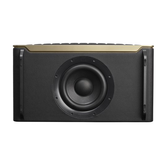 JBL Authentics 500 - Black - Hi-fidelity smart home speaker with Wi-Fi, Bluetooth and Voice Assistants with retro design. - Bottom image number null