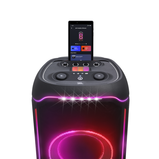 JBL PartyBox Ultimate - Black - Massive party speaker with powerful sound, multi-dimensional lightshow, and splashproof design. - Detailshot 1 image number null