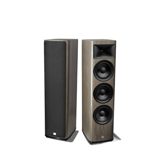 HDI-3800 - Grey Oak - 2 ½-way Triple 8-inch (200mm) Floorstanding Loudspeaker - Detailshot 1 image number null