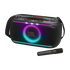 JBL PartyBox On-the-Go 2 - Black - Portable party speaker with one wireless digital mic, handle and a shoulder strap - Hero