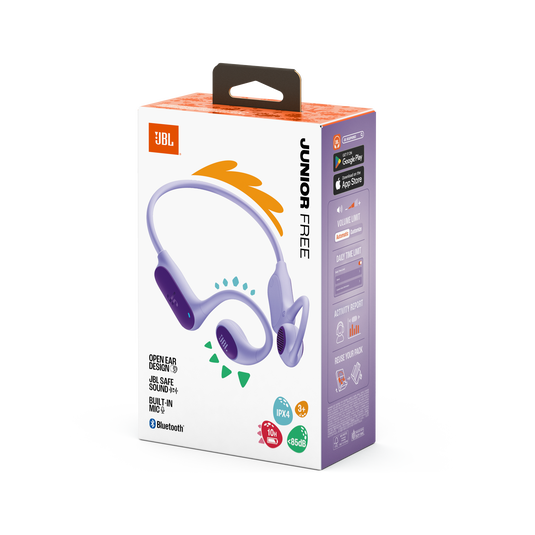JBL Junior Free - Purple - Wireless open-ear kids headphone - Detailshot 15 image number null