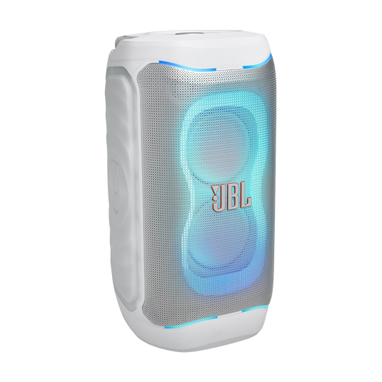 JBL PartyBox 130 - White - Portable party speaker with JBL legendary sound, a dynamic lightshow and a foldable ergonomic handle - Hero image number null