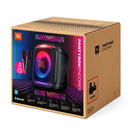 JBL PartyBox Encore 2 - Black - Portable party speaker with 1 mic - Detailshot 6 image number null