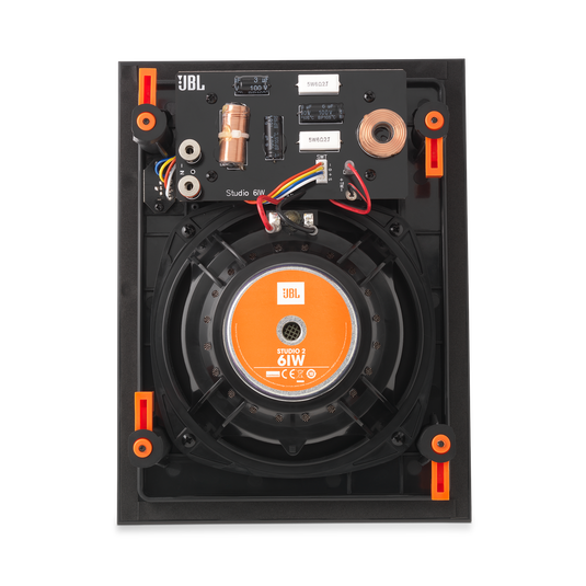 Studio 2 6IW - Black - Premium In-Wall Loudspeaker with 6-1/2” Woofer - Back image number null