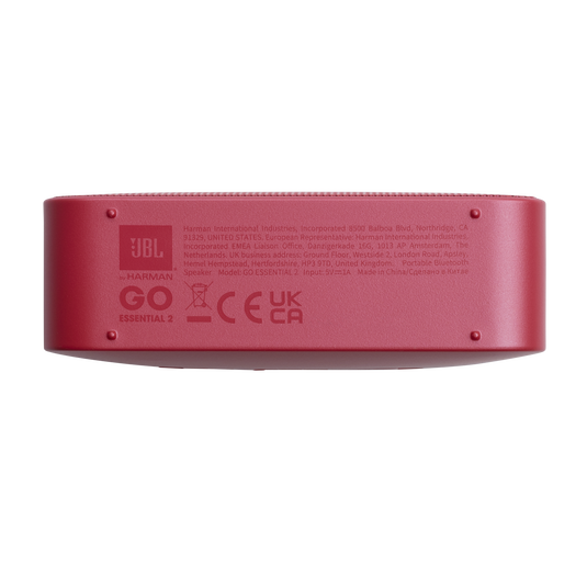 JBL Go Essential 2 - Red - Portable Waterproof Speaker - Bottom image number null