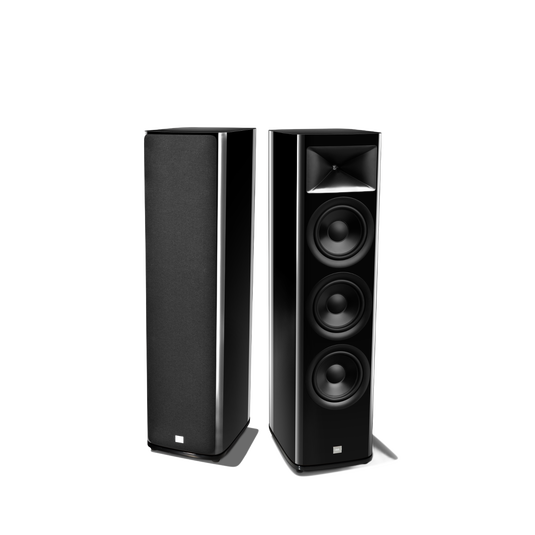 HDI-3800 - Black Gloss - 2 &frac12;-way Triple 8-inch (200mm) Floorstanding Loudspeaker - Detailshot 1 image number null