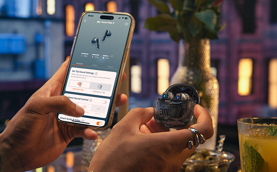 JBL Tune Flex 2 Ghost Edition JBL Pure Bass con sonido Spatial - Image