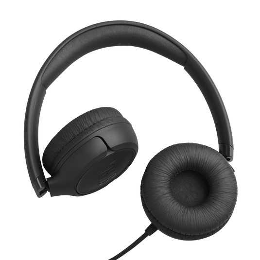 JBL Tune 530C - Black - Wired on-ear headphones - Bottom image number null