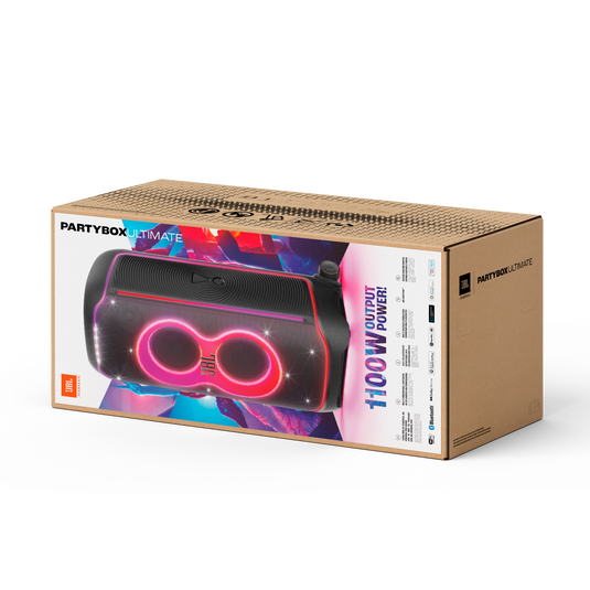 JBL PartyBox Ultimate - Black - Massive party speaker with powerful sound, multi-dimensional lightshow, and splashproof design. - Detailshot 3 image number null