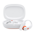 JBL Endurance Peak 4 - White / Orange - True Wireless Noise Cancelling Sport Earbuds - Hero