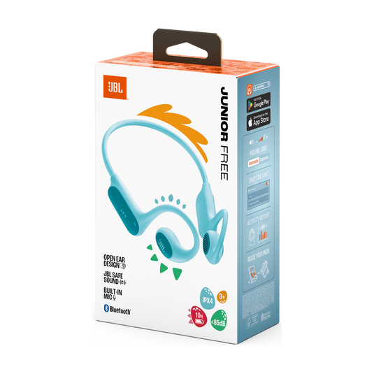 JBL Junior Free - Teal - Wireless open-ear kids headphone - Detailshot 15 image number null