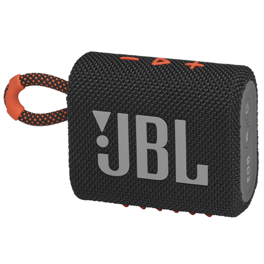 JBL Go 3 - Black / Orange - Portable Waterproof Speaker - Hero image number null