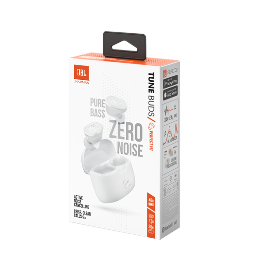 JBL Tune Buds - White - True wireless Noise Cancelling earbuds - Detailshot 10 image number null