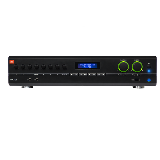 JBL VMA2120 - Black - 120W, 2 Channel Commercial Mixer-Amplifier - Front image number null