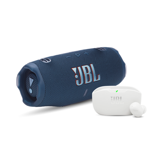 Combo Charge 6 (Blue) + Wave Buds 2 (White) image number null