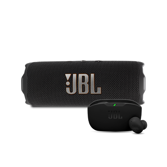 Combo Flip 7 (Black) + Wave Buds 2 (Black) image number null