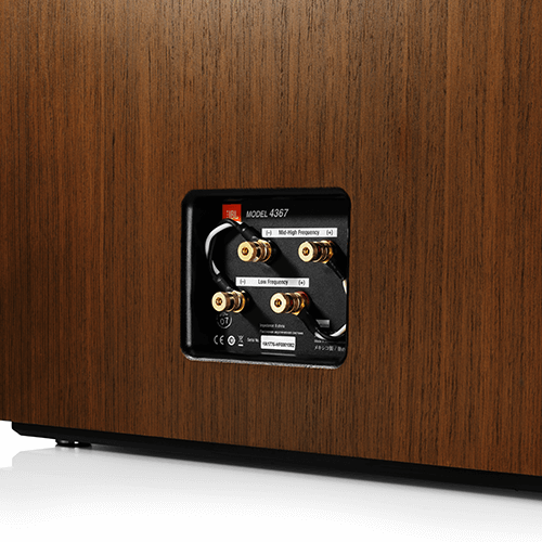 JBL 4367 Dos juegos de postes de unión chapados en oro con correas. - Image